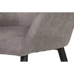 Loftscape Chaises à accoudoirs Trappe (lot de 2) - Microfibre / Acier - Gris fumé -Luxe Intérieur Magasin 1000228924 201104 15385600085 DETAILS P000000001000228924