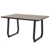 Loftscape Table Cessy - Imitation bois recyclé / Anthracite
