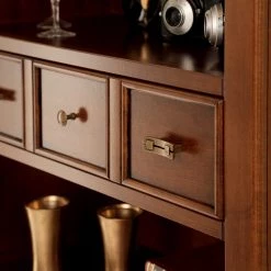 Ridgevalley Étagère Brieux II - Placage en bois véritable - Tulipier ancien -Luxe Intérieur Magasin 1000230623 201113 12540700092 DETAILS P000000001000230623