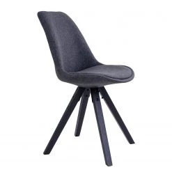 Norrwood Chaises Trebes III (lot de 2) - Tissu / Hévéa massif - Gris foncé / Noir -Luxe Intérieur Magasin 1000231022 201125 16492500125 DETAILS P000000001000231022