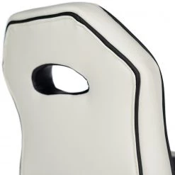 Loftscape Chaises de bar Yoncalla (lot de 2) - Imitation cuir / Métal - Noir et blanc - Chrome -Luxe Intérieur Magasin 1000231303 220411 037 DETAILS P000000001000231303