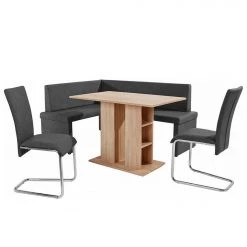 Loftscape Banc d’angle Daux - Imitation cuir - Anthracite - Angle à droite (vu de face) -Luxe Intérieur Magasin 1000232829 201204 14064700196 DETAILS P000000001000232829