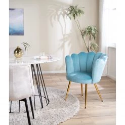 Jack & Alice Chaise à accoudoirs Rivolet - Bleu clair -Luxe Intérieur Magasin 1000235398 220517 020 MOOD DETAILS P000000001000235398 mood