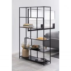 Red Living Étagère Coogee X - Imitation chêne marron-noir -Luxe Intérieur Magasin 1000235872 220215 020 MOOD DETAILS P000000001000235872 mood