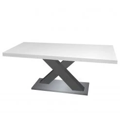 Loftscape Table Macey - (Extensible) - Blanc mat - Largeur : 160 cm - Anthracite