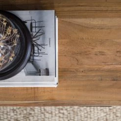 Ars Natura Buffet Roody - Avec éclairage - Acacia massif / Métal - Acacia / Noir -Luxe Intérieur Magasin 1000238181 220420 075 DETAILS P000000001000238181