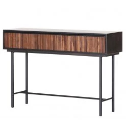 Red Living Console Sanvic - Sheesham / Acacia massif - Sheesham / Anthracite