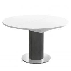 Red Living Table Binic II - Blanc - Largeur : 110 cm - Anthracite