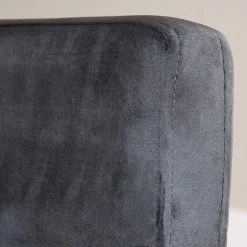 Velvet Studio Chaise à accoudoirs Meaux - Velours / Hêtre massif -Anthracite / Noir -Luxe Intérieur Magasin 1000241546 210121 14210800013 DETAILS P000000001000241546