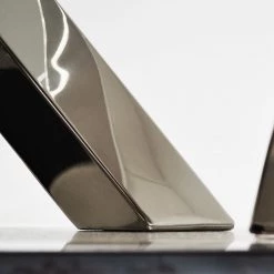 Velvet Studio Table Lubine l - Verre de sécurité / Acier inoxydable - Verre transparent / Argenté -Luxe Intérieur Magasin 1000241599 210121 14214000044 DETAILS P000000001000241599