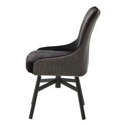 Fredriks Chaises Stalewell II (lot de 2) - Microfibre et tissu structuré / Acier - Anthracite -Luxe Intérieur Magasin 1000242140 210202 13172200185 DETAILS P000000001000242140