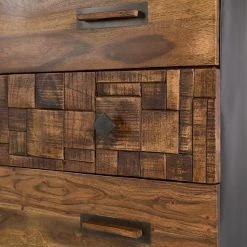 Wolf-Möbel Commode Bazac - Acacia massif - Acacia / Gris foncé -Luxe Intérieur Magasin 1000243203 220311 038 DETAILS P000000001000243203