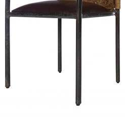 Ars manufacti Chaise à accoudoirs Dissay - Jute tressé / Fer - Naturel / Noir -Luxe Intérieur Magasin 1000246784 220405 035 DETAILS P000000001000246784