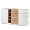 Loftscape Buffet Crecora II - Blanc / Imitation chêne