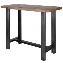 Ars manufacti Table haute Gelles - Acacia massif / Fer - Acacia / Anthracite