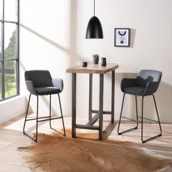 Ars manufacti Table haute Gelles - Acacia massif / Fer - Acacia / Anthracite -Luxe Intérieur Magasin 1000246830 220902 020 MOOD DETAILS P000000001000246830 mood