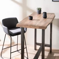 Ars manufacti Table haute Gelles - Acacia massif / Fer - Acacia / Anthracite -Luxe Intérieur Magasin 1000246830 220902 021 MOOD DETAILS P000000001000246830 mood