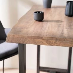 Ars manufacti Table haute Gelles - Acacia massif / Fer - Acacia / Anthracite -Luxe Intérieur Magasin 1000246830 220902 030 DETAILS P000000001000246830