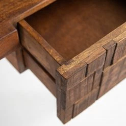 Wolf-Möbel Bureau Bubry - Acacia massif / Fer - Acacia / Anthracite -Luxe Intérieur Magasin 1000246833 220330 035 DETAILS P000000001000246833