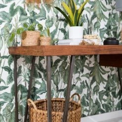 Wolf-Möbel Bureau Bubry - Acacia massif / Fer - Acacia / Anthracite -Luxe Intérieur Magasin 1000246833 220610 050 DETAILS P000000001000246833