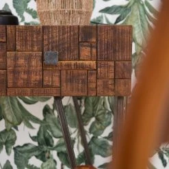 Wolf-Möbel Bureau Bubry - Acacia massif / Fer - Acacia / Anthracite -Luxe Intérieur Magasin 1000246833 220610 060 DETAILS P000000001000246833