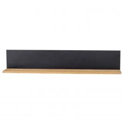 Studio Copenhagen Tablette murale Flox - Placage en bois véritable - Chêne / Noir - Largeur : 140 cm -Luxe Intérieur Magasin 1000247893 210602 11302400024 DETAILS P000000001000247893