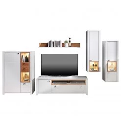 Loftscape Armoire murale Cordelle I - Éclairage inclus - Blanc mat / Hêtre sauvage -Luxe Intérieur Magasin 1000249566 210630 15440500003 DETAILS P000000001000249566