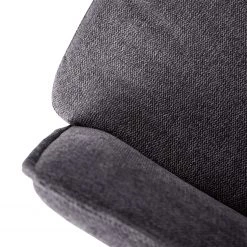 Jack & Alice Chaise cantilever Lecelles - Tissu / Métal - Gris foncé -Luxe Intérieur Magasin 1000255021 220401 039 DETAILS P000000001000255021