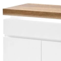 Fredriks Enfilade Namona II - Éclairage inclus - Imitation chêne / Blanc -Luxe Intérieur Magasin 1000255074 220701 032 DETAILS P000000001000255074