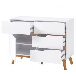 Mørteens Commode Tenabo II - Partiellement en chêne massif - Blanc -Luxe Intérieur Magasin 1000255156 211012 16215400045 DETAILS P000000001000255156
