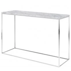 Temahome Console Gleam - Blanc / Chrome