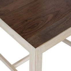 Wolf-Möbel Chaises Maison (lot de 2) - Acacia massif - Acacia couleur pierre / Blanc cassé -Luxe Intérieur Magasin 1000257218 220406 055 DETAILS P000000001000257218