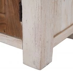 Wolf-Möbel Buffet Maison II - Acacia massif - Acacia couleur pierre / Blanc cassé -Luxe Intérieur Magasin 1000257252 220406 080 DETAILS P000000001000257252