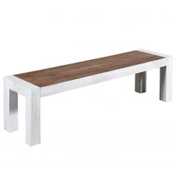 Wolf-Möbel Salle à manger Maison II (4 éléments) - Acacia massif - Acacia couleur pierre / Blanc cassé -Luxe Intérieur Magasin 1000257396 211216 08182700082 DETAILS P000000001000257396