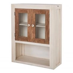 Wolf-Möbel Vaisselier Maison - Acacia massif - Acacia couleur pierre / Blanc cassé -Luxe Intérieur Magasin 1000257397 220406 038 DETAILS P000000001000257397