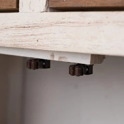 Wolf-Möbel Vaisselier Maison - Acacia massif - Acacia couleur pierre / Blanc cassé -Luxe Intérieur Magasin 1000257397 220406 052 DETAILS P000000001000257397