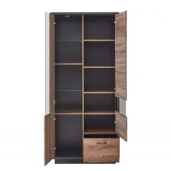 Red Living Vitrine Batey - Imitation chêne de Havel / Graphite -Luxe Intérieur Magasin 1000257535 210429 08061000002 DETAILS P000000001000257535