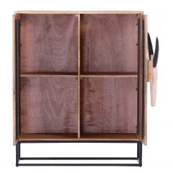 Naturoo Commode Muhu - Manguier massif / Métal - Manguier / Noir -Luxe Intérieur Magasin 1000259765 210421 08210200030 DETAILS P000000001000259765