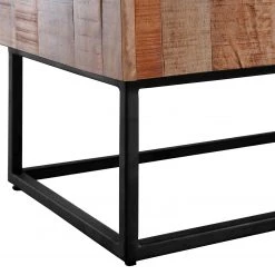 Naturoo Commode Muhu - Manguier massif / Métal - Manguier / Noir -Luxe Intérieur Magasin 1000259765 210421 08210300031 DETAILS P000000001000259765