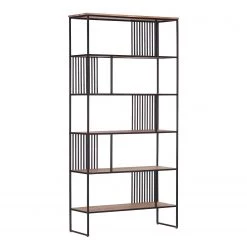 Red Living Étagère Uulu I - Acacia massif / Métal - Acacia / Noir