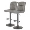 Red Living Tabourets de bar Viimsi (lot de 2) - Gris