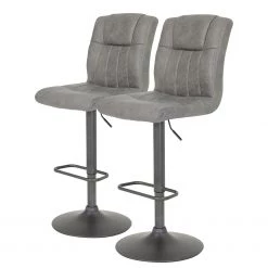 Red Living Tabourets de bar Viimsi (lot de 2) - Gris