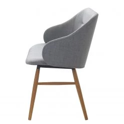 Norrwood Banquette Epalia - Tissu / Chêne massif - Gris clair / Chêne -Luxe Intérieur Magasin 1000267002 210525 14344100411 DETAILS P000000001000267002