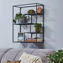 Loftscape Étagère murale Kalanti - Métal - Noir -Luxe Intérieur Magasin 1000267395 210518 16033200053 MOOD DETAILS P000000001000267395 mood