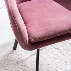 Ars manufacti Chaise à accoudoirs Yuna - Rose vieilli -Luxe Intérieur Magasin 1000269994 220615 045 DETAILS P000000001000269994