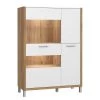 Norrwood Buffet haut Boyd III - Blanc / Imitation chêne