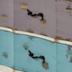 Ridgevalley Commode Rusper - Sapin massif - Blanc / Bleu / Violet -Luxe Intérieur Magasin 1000270690 210602 06133400147 DETAILS P000000001000270690