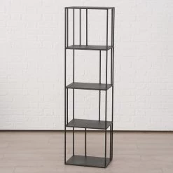 Boltze Étagère Henk I - Métal - Noir -Luxe Intérieur Magasin 1000270753 210709 14011700017 DETAILS P000000001000270753