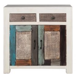 Wolf-Möbel Buffet Goa White - Partiellement en manguier massif - Manguier vintage blanc -Luxe Intérieur Magasin 1000271076 220406 033 DETAILS P000000001000271076