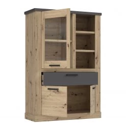 Ridgevalley Buffet haut Moro II - Imitation chêne artisan / Gris -Luxe Intérieur Magasin 1000272382 210819 07024800141 DETAILS P000000001000272382